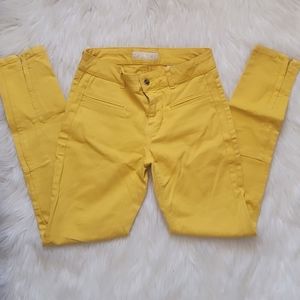 Zara yellow jeans